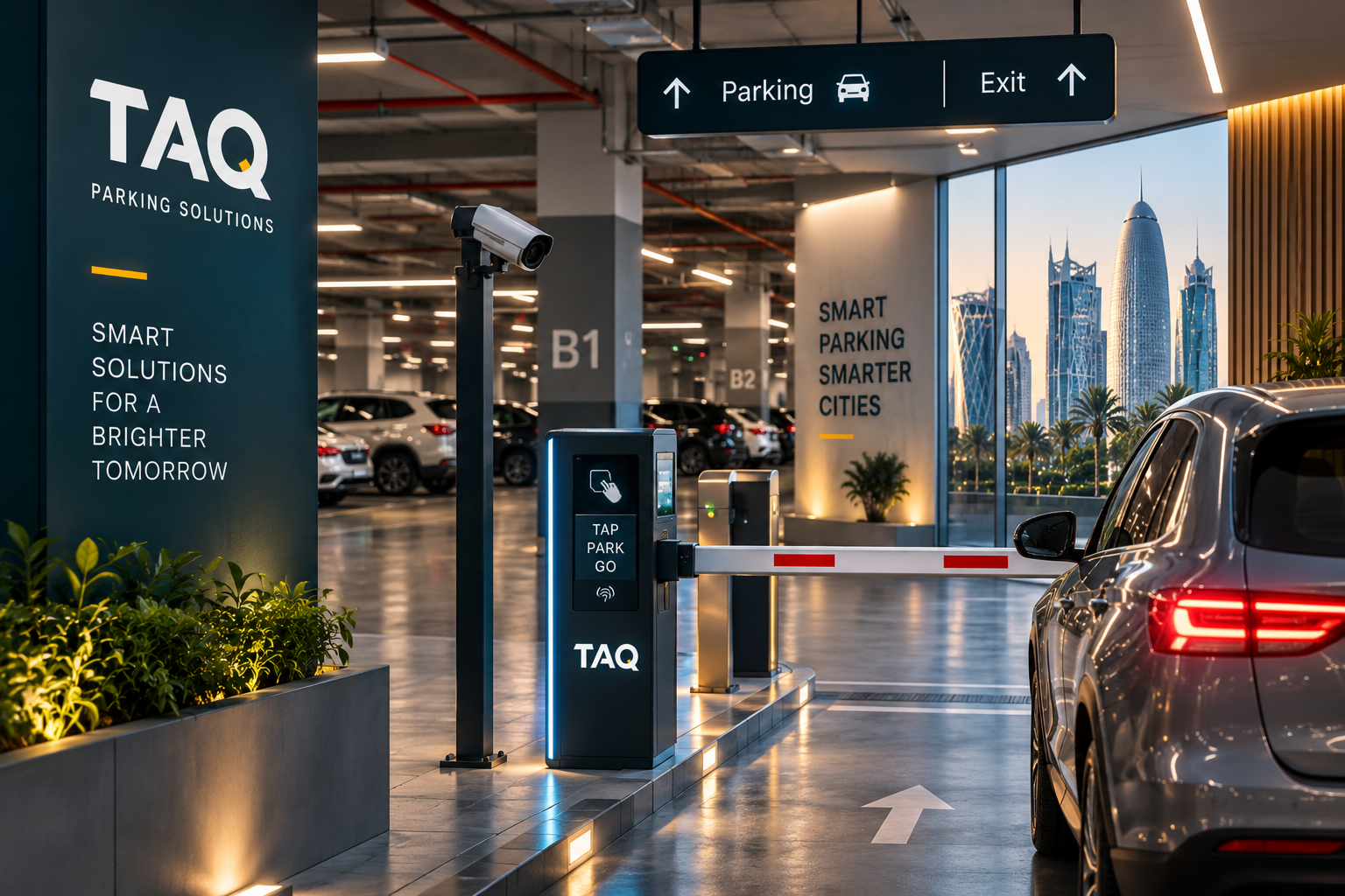 TAQ smart parking management and mobility solutions in Qatar