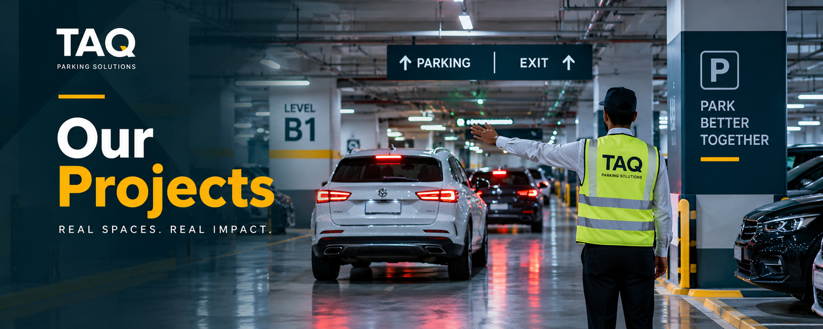 TAQ Parking projects and parking management solutions in Qatar