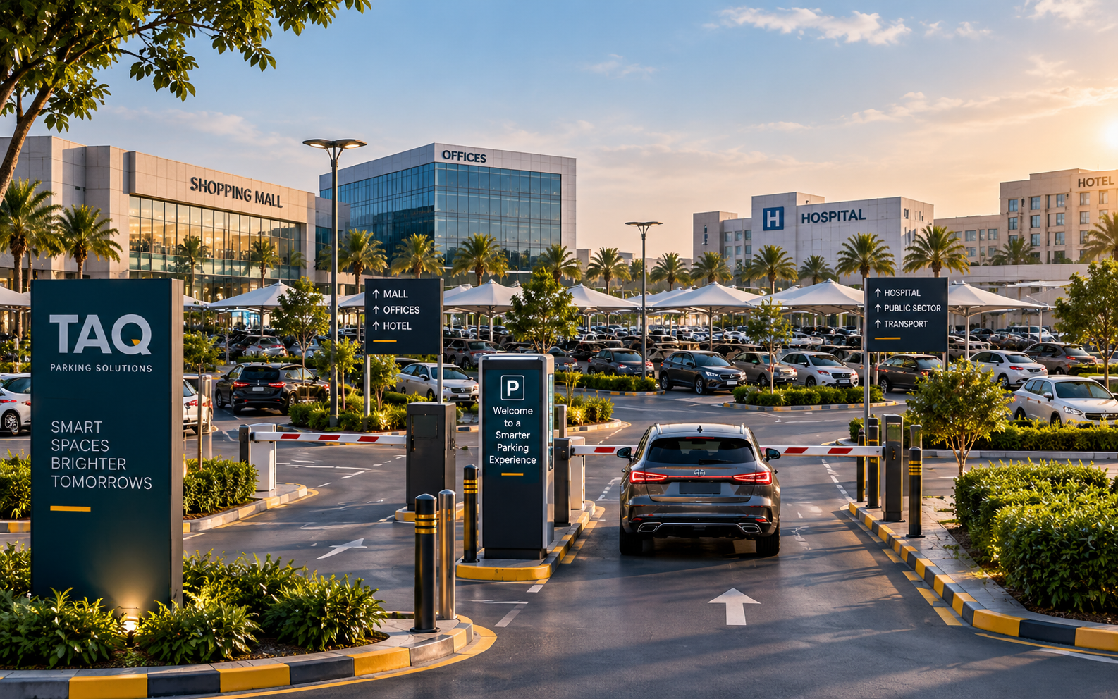 TAQ Parking solutions for commercial, retail, hospitality, healthcare and public sector parking facilities